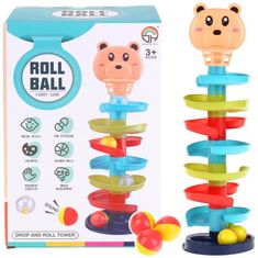 Nobo Kids Náučná puzzle pyramída Ball Tower