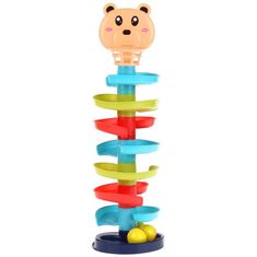 Nobo Kids Náučná puzzle pyramída Ball Tower