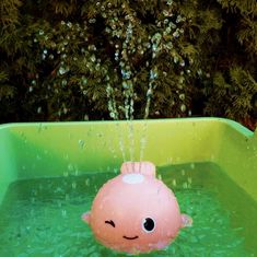 Nobo Kids Veľrybia fontána vyvierajúca voda na kúpanie - ružová