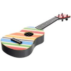 Nobo Kids Ukulele gitarový nástroj pre deti - pruhovaný
