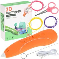 Nobo Kids Pero 3D Printer Set pera PCL Náplne oranžové