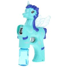 Nobo Kids Bublinková pištoľ Unicorn – modrá