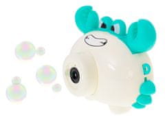 WOWO Zelený Krab - Stroj na Výrobu Mydlových Bublín pre Deti