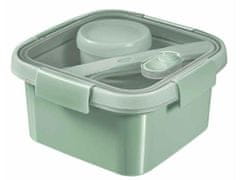 CURVER Box na jedlo "Smart Eco", svetlo zelená, 1,1 l, s príborom, 249947