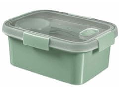 CURVER Box na jedlo "Smart Eco", svetlo zelená, 1,2 l, s príborom, 250003