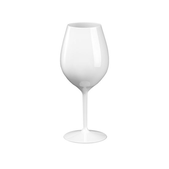GOLD PLAST Plastový pohár na biele a ružové víno, koktejl 510ml - nerozbitný, biely