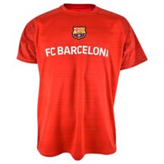 FAN SHOP SLOVAKIA Športové Tričko FC Barcelona, červené, farebný znak FCB | XL