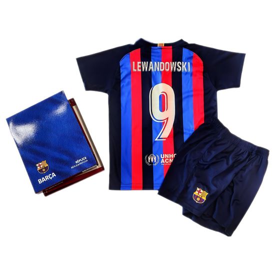 FAN SHOP SLOVAKIA Detský dres FC Barcelona, Lewandowski 9, tričko a šortky