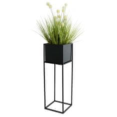 ModernHome Moderný stojan na kvety čierny 70 cm LOFT