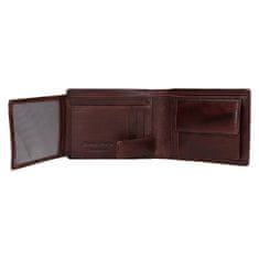 Lagen Pánska kožená peňaženka LG-2111 BRN