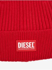 Diesel Červená unisex vlnená čiapka Diesel UNI