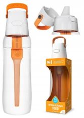 DAFI Pevná fľaša na vodu s filtrom oranžová 0,7 l