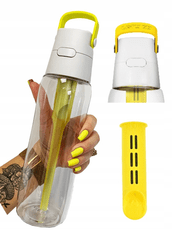 DAFI Pevná fľaša na vodu s filtrom žltá 0,7 l