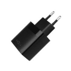 FIXED Súprava sieťovej nabíjačky s 2xUSB výstupom a USB/USB-C kábla, 1 meter, 17W Smart Rapid Charge, FIXC17N-2UC-BK čierna