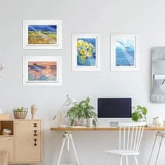 Mormark Elegantný rám na umelecké dielo, obraz, fotografie 33x24 cm – biela | FRAMELET