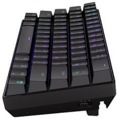 Endorfy herná klávesnica Thock Compact RD RGB /USB/ red sw. / bezdrôtová / mechanická / CZ/SK layout / mini / čierna RGB