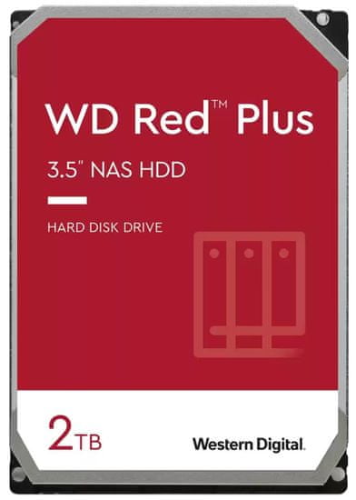 WD RED PLUS 2TB / 20EFPX / SATA 6Gb/s / Interné 3,5"/ 64MB