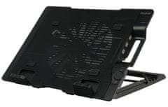 Zalman chladič notebooku ZM-NS2000 / pre notebooky do 17" / naklápací / USB Hub / USB / čierny