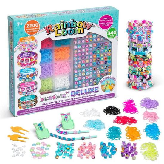Rainbow Loom Beadmoji Deluxe - výrobky a náramky z gumičiek