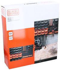 Black+Decker BLACK+DECKER Závesná stena na náradie s príslušenstvom sada 43 ksED-223943