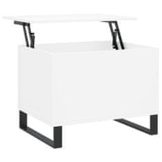 Vidaxl Konferenčný stolík biely 60x44,5x45 cm spracované drevo