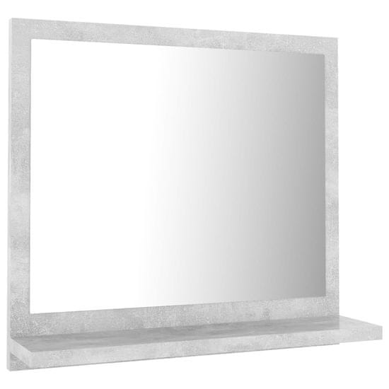Vidaxl Kúpeľňové zrkadlo, betónovo sivé 40x10,5x37cm, kompozitné drevo