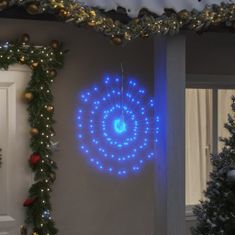 Vidaxl Vianočná svietiaca hviezda 140 LED 8 ks modré 17 cm