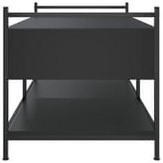 Vidaxl Konferenčný stolík čierny 99x50x50 cm kompozitné drevo