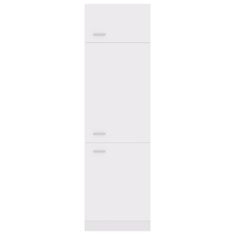 Vidaxl Skrinka na chladničku, biela 60x57x207 cm, kompozitné drevo