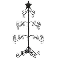 Vidaxl Kovový vianočný dekoratívny stromček čierny 90 cm