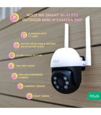 Nous Nous W6 WiFi Smart PTZ Vonkajšia Mini IP Kamera 3MP Tuya