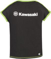 Kawasaki tričko RIVER MARK dámske černo-bielo-zelené L