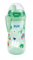 Nuk FC Kiddy Cup detská flaša 300 ml zelená