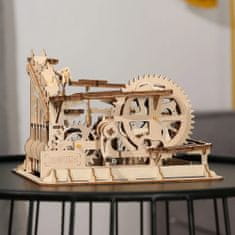 Robotime Robotime 3D drevené mechanické puzzle Kuličková dráha Marble Parkour 254 ks