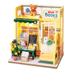 Robotime miniatura domečku Medvědí knihkupectví