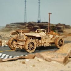 Robotime Robotime 3D drevené puzzle Závodní veterán Grand Prix car 1:16 220 ks