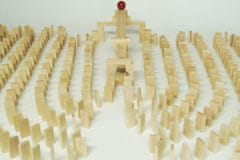 Dřevěné domino přírodní 830 ks