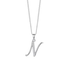 Preciosa Strieborný náhrdelník písmeno "N" 5380 00N (retiazka, prívesok)