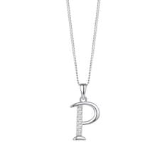 Preciosa Strieborný náhrdelník písmeno "P" 5380 00P (retiazka, prívesok)