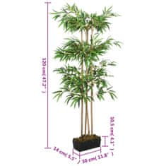 Petromila vidaXL Umelý bambusový strom 760 listov 120 cm zelený