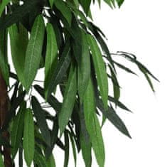 Vidaxl Umelý mangový strom 300 listov 80 cm zelený