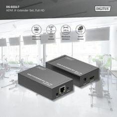 Digitus HDMI IP Video Extender Set, 120m Full HD, 1080p