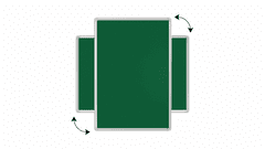 Allboards , Textilní nástěnka 150x100 cm (zelená), TF1510Z