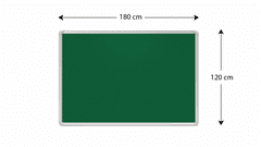 Allboards , Textilní nástěnka 180x120 cm (zelená), TF1812Z