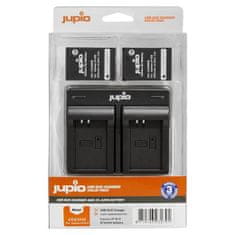 Jupio Set 2x LP-E12 - 875 mAh + Dual Charger pre Canon