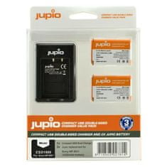 Jupio Set 2x batéria NP-BX1 - 1250 mAh + nabíjačka pre Sony