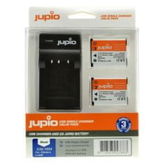 Jupio Set 2x Li-40B (Li-42B/NP45/D-Li63/EN-EL10) 650 mAh + USB nabíjačka
