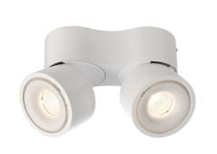 Light Impressions Deko-Light stropné prisadené svietidlo, Uni II Mini Double, Tilt, 21 W, DIM, 2700 K, 220-240V 1360 lm 160 mm biela 348235