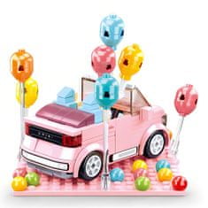 Sluban Girls Dream Mini Handcraft M38-B1086 Qmini růžový Kabriolet