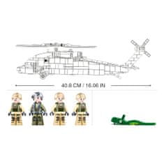 Sluban Model Bricks M38-B1012 Zdravotnický vrtulník americké armády